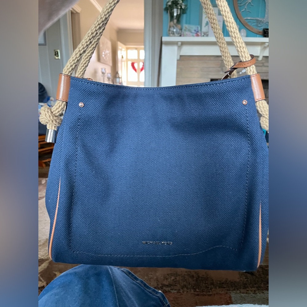 Michael Kors Isla Large Canvas Satchel